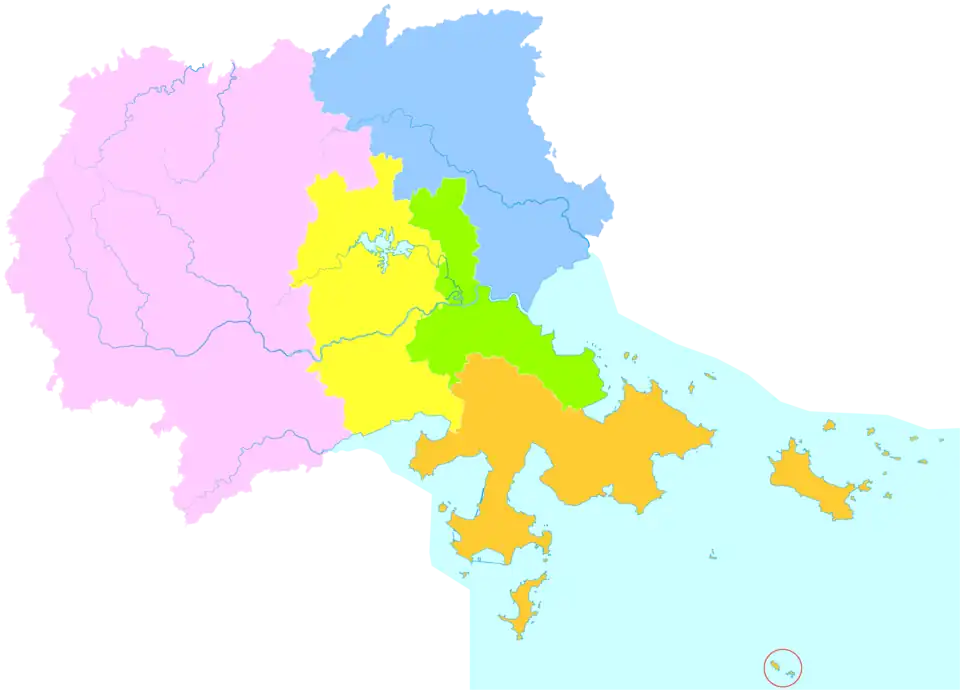 Xianyou (westernmost division) in Putian