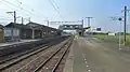 Tracks and footbridge