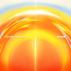 The digital cover of Ateez's twelfth EP, Golden Hour: Part.3.