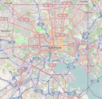 USS Torsk is located in Baltimore