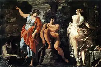 The Choice of Hercules by Annibale Carracci, c. 1596