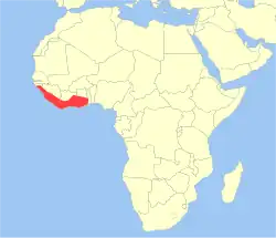 Map of range