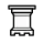 a1 white upside-down rook
