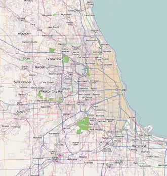 Fort Dearborn is located in Chicago metropolitan area