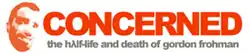 The logo for the webcomic Concerned