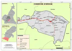 Map of Endom
