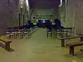 Interior hall of the church.