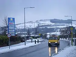 Ballycullen Road near Firhouse, Tallaght, Ireland on 3 February 2009 during the February 2009 snowfall