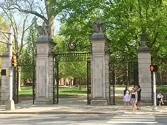 A picture of FitzRandolph Gates
