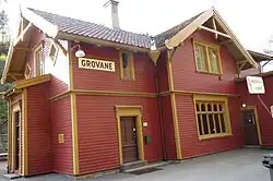 View of the village railway station