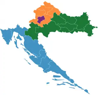 Adriatic Croatia in blue