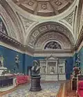 Exhibition Hall of the House of Countess Laval. Watercolor by Maksim Vorobyov. 1819