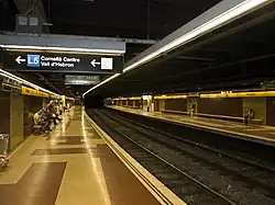 The Line 4 platforms before being renovated