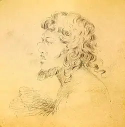 Portrait of a native of the Gilbert Islands (then called the Kingsmill Islands), 1841