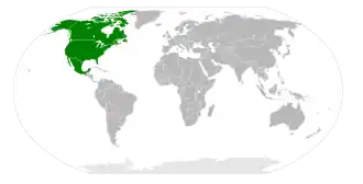 Map of NAFTA