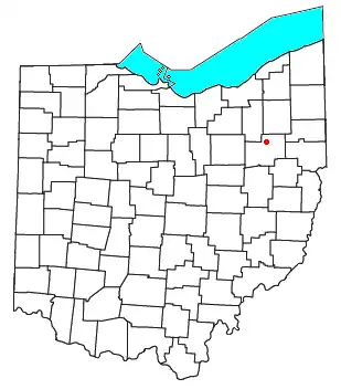 Location of Cairo in Stark County, Ohio
