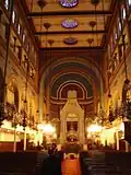 View of the interior of the synagogue