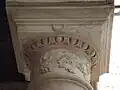 Close-up of a Neo-doric capital of the main patio