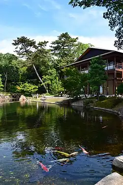 Garden with pond of the Ōzone Oshitayashiki