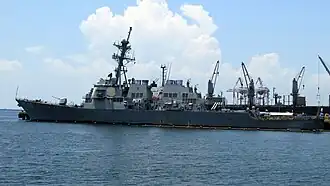 Left side view of Paul Hamilton at Manila Port Harbor