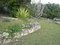 The eastern edge of the ruins