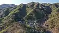 Aerial view of Yanshou Temple, 2022